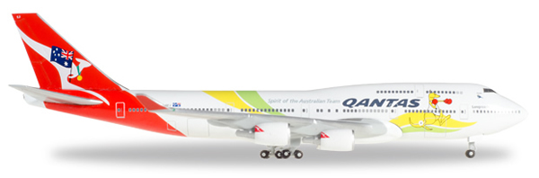 Herpa 529914 - Boeing 747-400 Qantas - Rio 2016