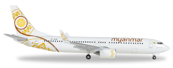 Herpa 530538 - Boeing 737-800 Myanmar Airlines