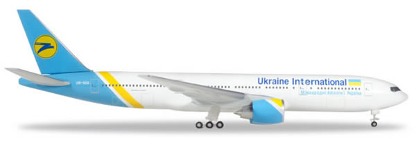 Herpa 531122 - Boeing 777-200 Ukraine International Airlines