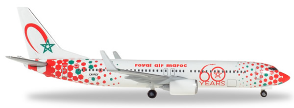 Herpa 531153 - Boeing 737-800 60th Anniversary Royal Air Maroc