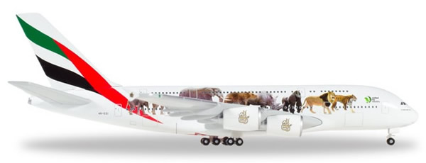 Herpa 531764 - Airbus 380 Emirates, United For Wildlife
