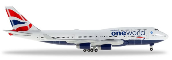 Herpa 531924 - Boeing 747-400 British Airways, Oneworld
