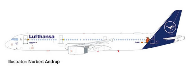 Herpa 533621 - Airbus A321 Lufthansa, Die Maus