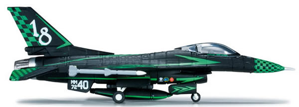 Herpa 554299 - F-16a (51.50) Italian Air Force - Green Lightning
