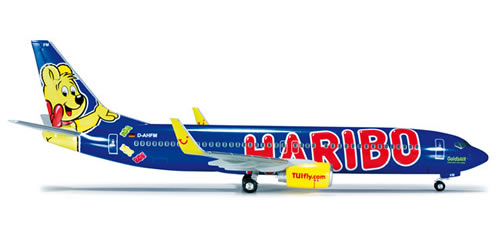 Herpa 554480 - TUIfly Boeing 737-800 Haribo GoldbAir