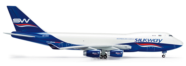 Herpa 554497 - Boeing 747-400f Silk Way Airlines