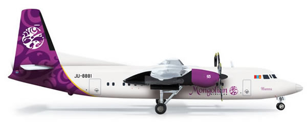 Herpa 555548 - Fokker 50 Mongolian Airlines