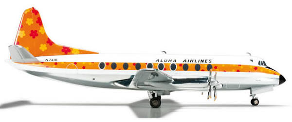 Herpa 555753 - Vickers Viscount 700 (82.50) Aloha Airlines
