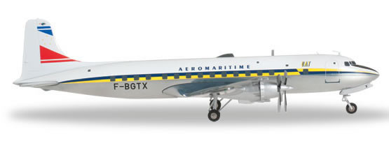 Herpa 556606 - DC-6b Uat - Union Aeromaritime De Transport