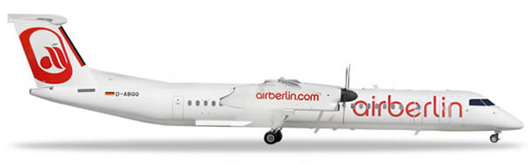 Herpa 559355 - Bombardier Q400 Air Berlin, Albino