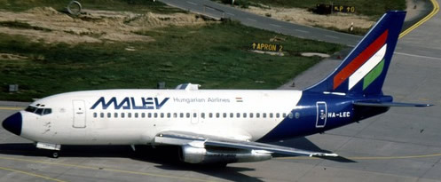 Herpa 559782 - Boeing 737-200 Malev Hungarian Airlines