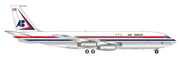 Herpa 559911 - Boeing 707-320 Air Berlin, USA