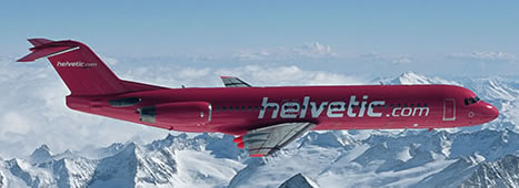 Herpa 559966 - Fokker 100 Helvetic