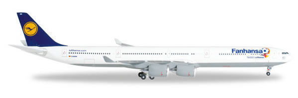 Herpa 562492 - Airbus 340-600 Lufthansa - Fanhansa