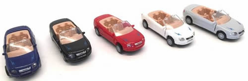 Herpa 64033 - Euro Convertible Coupe Assorted Colors