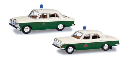 Herpa 66006 - Volga M 24 And Moskvitch 408 Police Cars