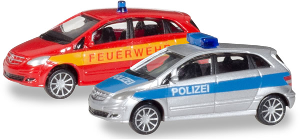 Herpa 66549 - Mercedes B Class Police/Fire Department