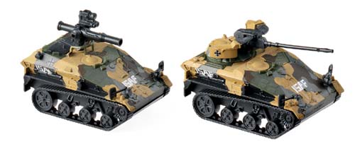 Herpa 741132 - Set Of 2 (55.75) Light Tanks, Wiesel Type, Isaf 5...