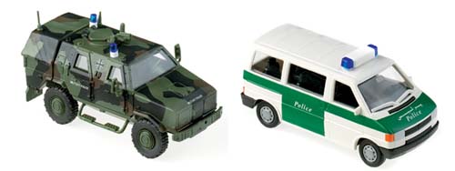 Herpa 741149 - Police Set Isaf, ($ 38.95) Dingo And VW T4 5401 G...