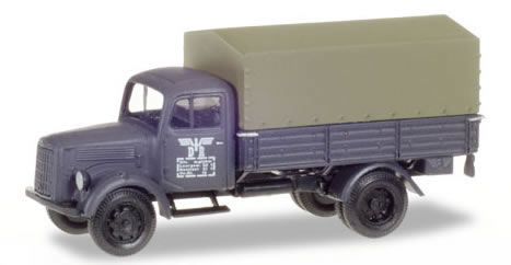 Herpa 746069 - Mercedes Canvas Covered Truck German Railroad