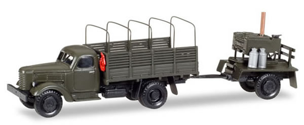 Herpa 746137 - Zil 151 Canvas Truck/Trlr And Field Kitchen