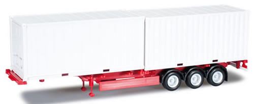 Herpa 76494 - Container Trailer W. 2 Containers