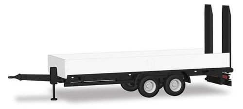 Herpa 76913 - Utility Trailer W/Sides And Ramps