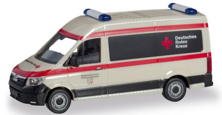 Herpa 94467 - MAN Tge Bus, High Roof Red Cross, German