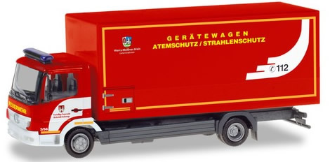 Herpa 94580 - Mercedes Atego Box Van Emergency (Respiratory Pro...