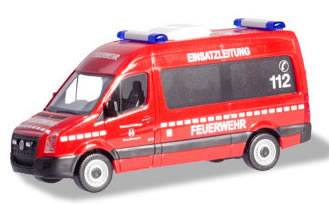 Herpa 94597 - VW Crafter Bus Emergency, Fire Brigade