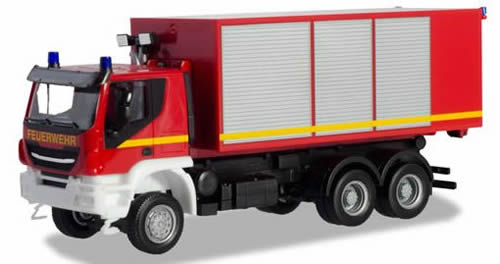 Herpa 94610 - Iveco Trakker Roll-Off Fire Brigade