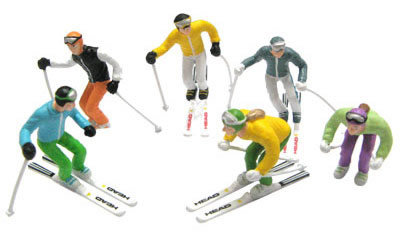 Jagerndorfer JC54400 - 6 Figures with Ski Poles