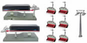 Cable Car Starter Set - Red/Gray/Black