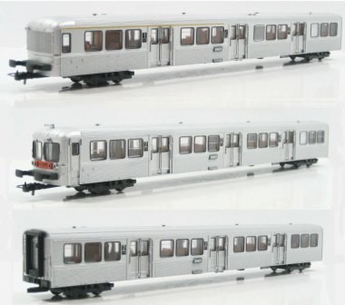 Jouef 4039 - RIB 3 different passenger coaches, SNCF