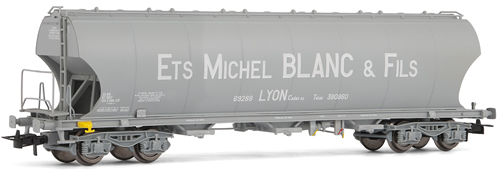 Jouef 6024 -  SNCF, Round-sided hopper wagon  Michel Blanc. Curved sides