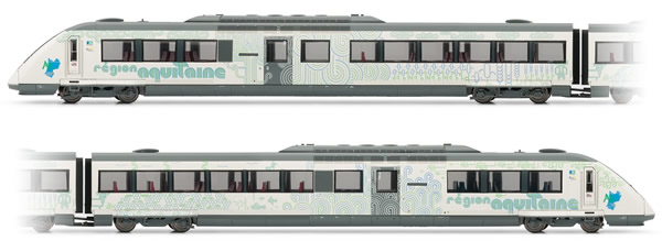 Jouef HJ2280 - French diesel railcar X72500 of the SNCF; Aquitaine livery; DC Digital with Sound