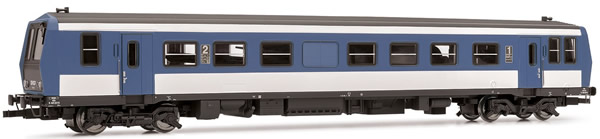 Jouef HJ2319 - French diesel railcar X2200 of the SNCF ;light blue/white/ grey front livery; period IV