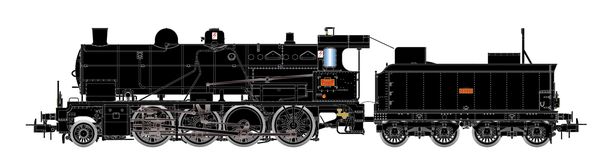 Jouef HJ2416S - French Steam Locomotive 140 C 158 with Tender 18 C 521 of the SNCF (DCC Sound Decoder)
