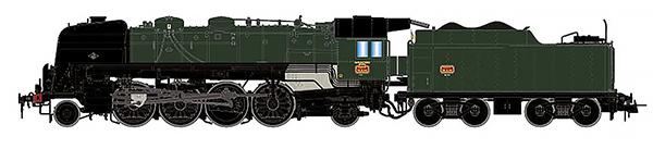 Jouef HJ2430 - Steam locomotive 141R 44 dépôt Sarreguemines of the SNCF 
