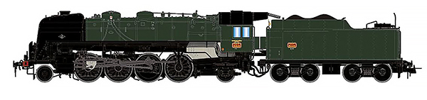 Jouef HJ2430S - Steam locomotive 141R 44 dépôt Sarreguemines of the SNCF (DCC Sound)