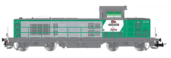 Jouef HJ2442S - Diesel locomotive BB 66400 green livery (DCC Sound)