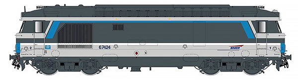 Jouef HJ2447S - Diesel locomotive BB 167424, Multiservice of SNCF (DCC Sound)