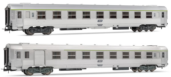 Jouef HJ4100 - French set of 1 B6 1/2 Dtj + 1 B8 1/2tj  coaches of the SNCF