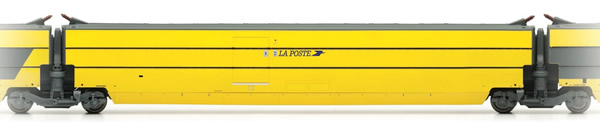 Jouef HJ4118 - TGV La Poste large swallow bird logo, coach without logo