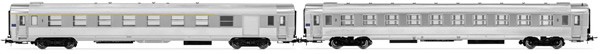 Jouef HJ4145 - 2pc DEV Inox Passenger Coach Set