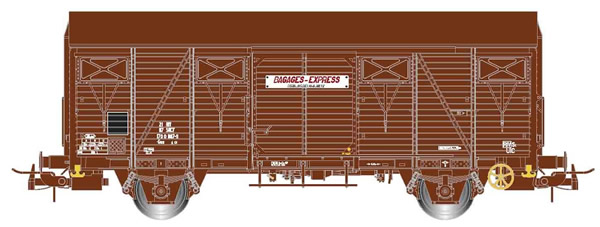 Jouef HJ6164 - 2-axle covered wagon Gss 4.01 “Bagages Express”