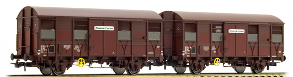 Jouef HJ6167 - 2-unit pack 2-axle covered wagons Gs 4, “Provence Express”, with open ventilation slides