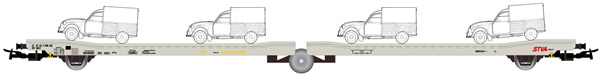 Jouef HJ6205 - 3-axle flat wagon Ladks