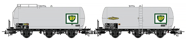 Jouef HJ6247 - 2-unit pack 3-axle tank wagons BP