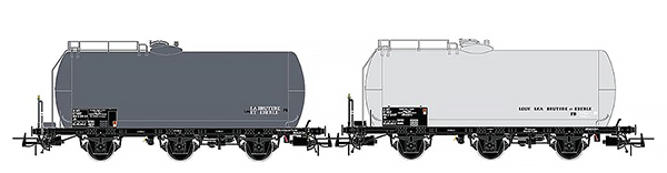 Jouef HJ6248 - 2-unit pack 3-axle tank wagons Europ Rail S.G.M.F. / Bruyere et Eberlet